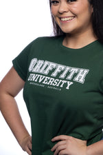 Load image into Gallery viewer, Women&#39;s Griffith T-shirt Green
