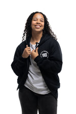 Load image into Gallery viewer, Griffith unisex zip hoodie black
