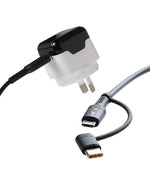 Load image into Gallery viewer, Wall charger with 1M lightening &amp; USB-C  cable
