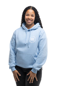 Griffith unisex light blue hoodie