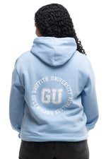 Load image into Gallery viewer, Griffith unisex light blue hoodie
