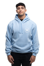 Load image into Gallery viewer, Griffith unisex light blue hoodie
