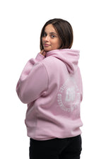 Load image into Gallery viewer, Griffith unisex light pink hoodie
